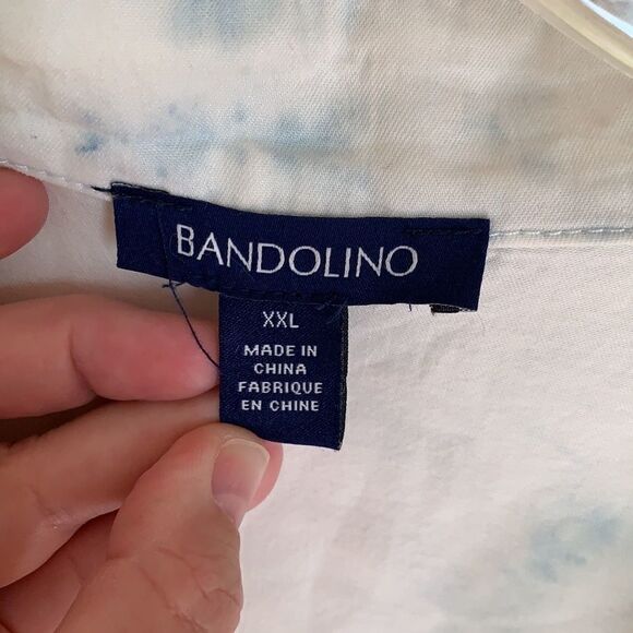 Bandolino acid wash button down jean top - Picture 2 of 6